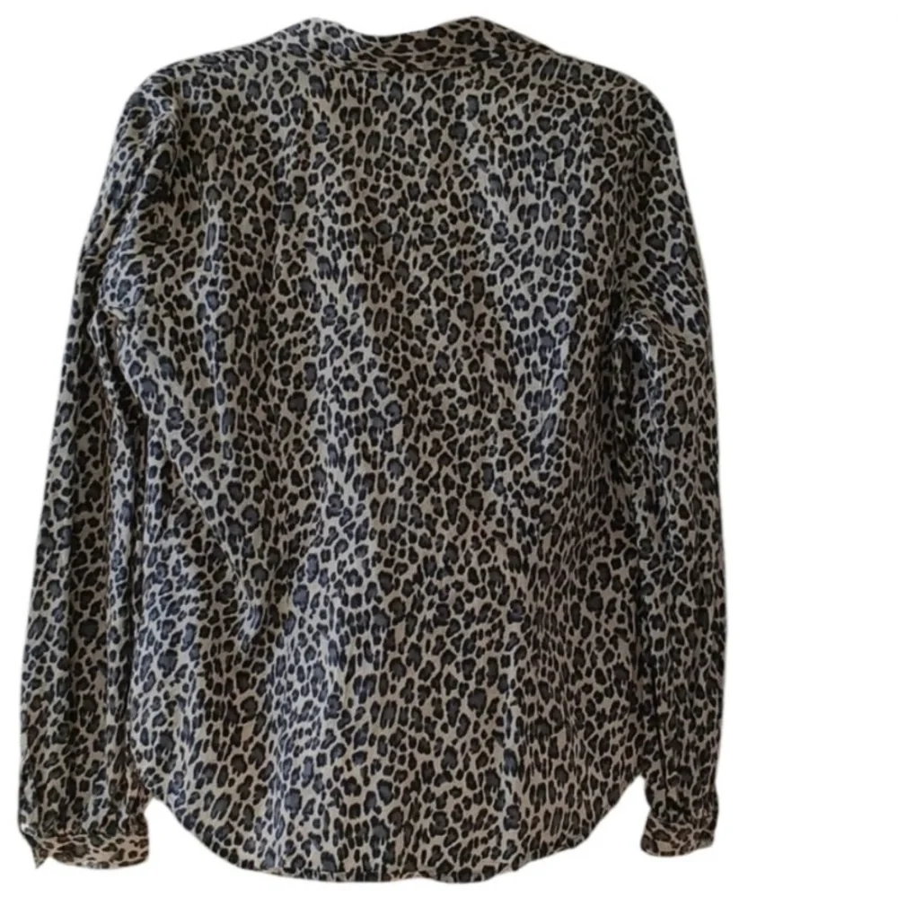 Ralph Lauren Animal Print Button Up Long Sleeve Shirt Size L - Picture 2 of 3